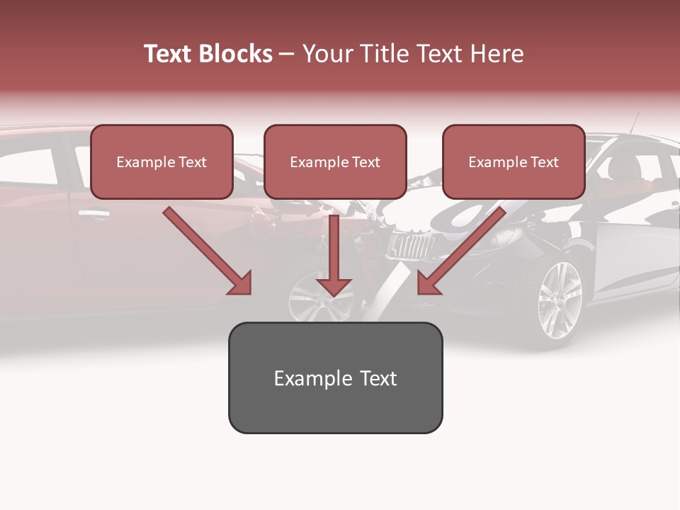Blue Deformation Collision PowerPoint Template