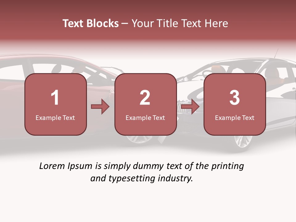 Blue Deformation Collision PowerPoint Template