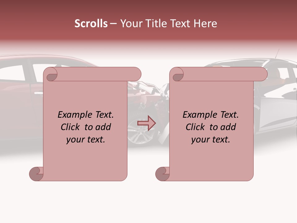Blue Deformation Collision PowerPoint Template