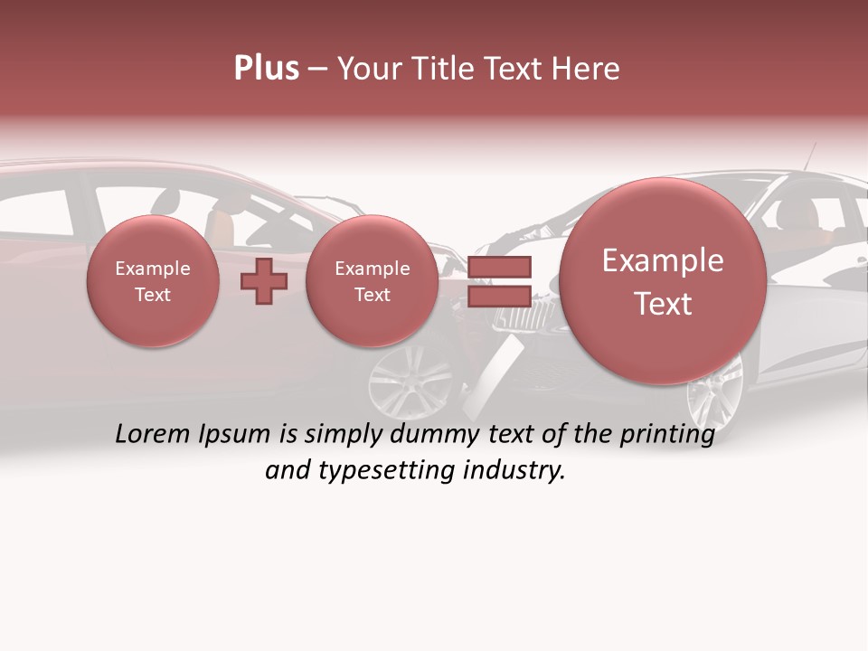 Blue Deformation Collision PowerPoint Template