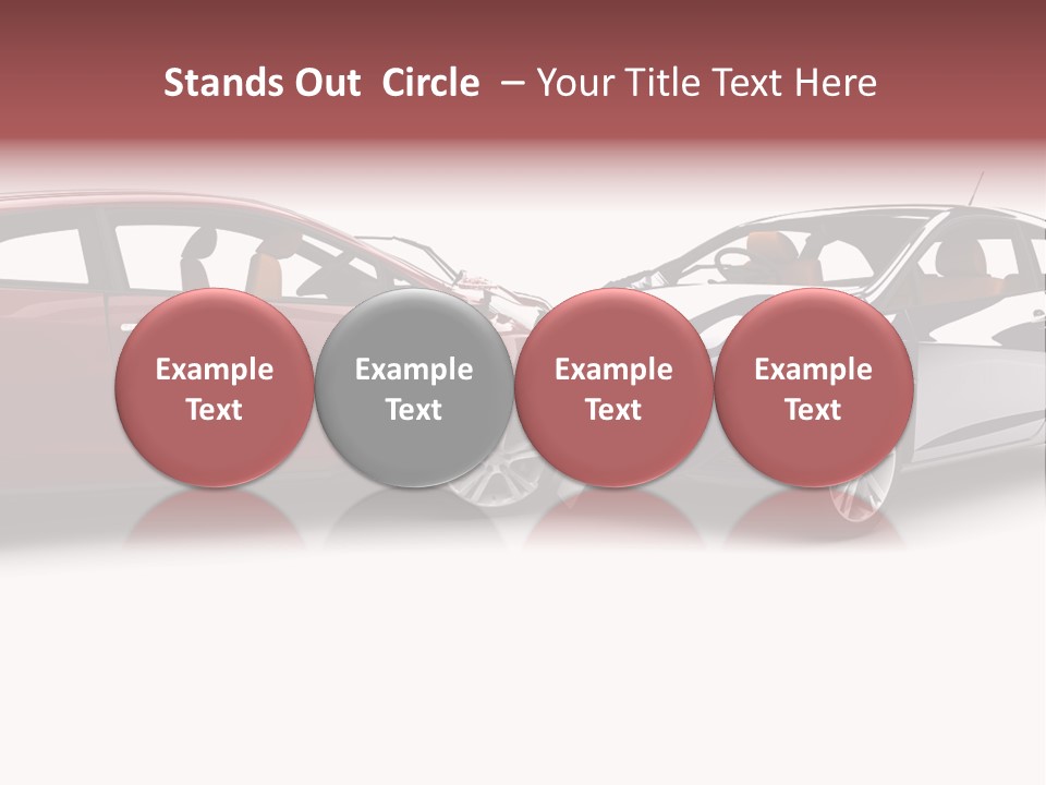 Blue Deformation Collision PowerPoint Template