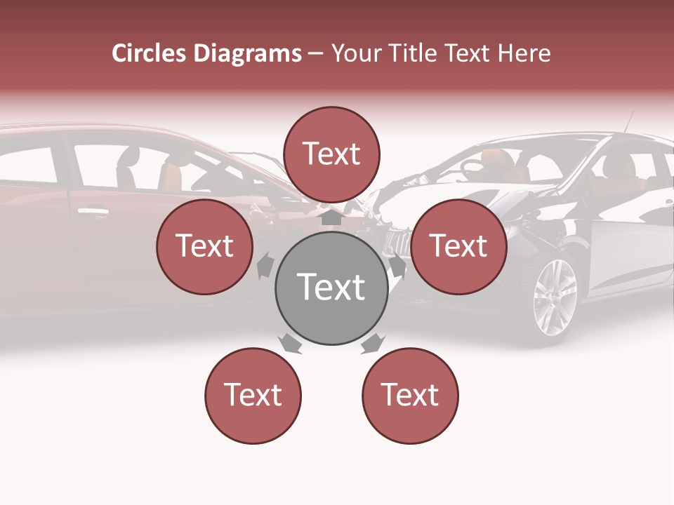 Blue Deformation Collision PowerPoint Template