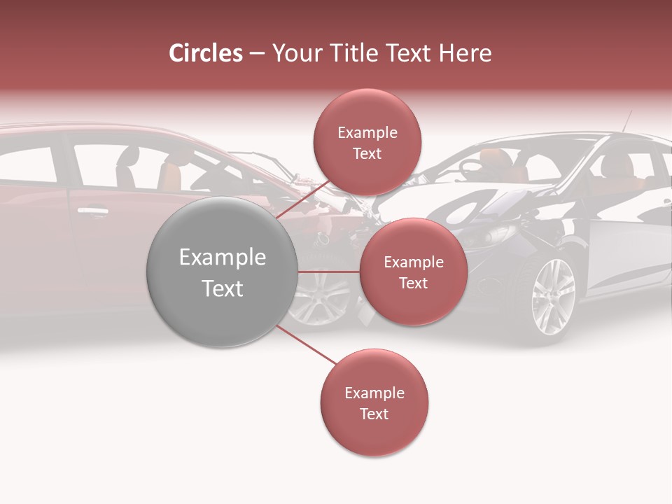 Blue Deformation Collision PowerPoint Template