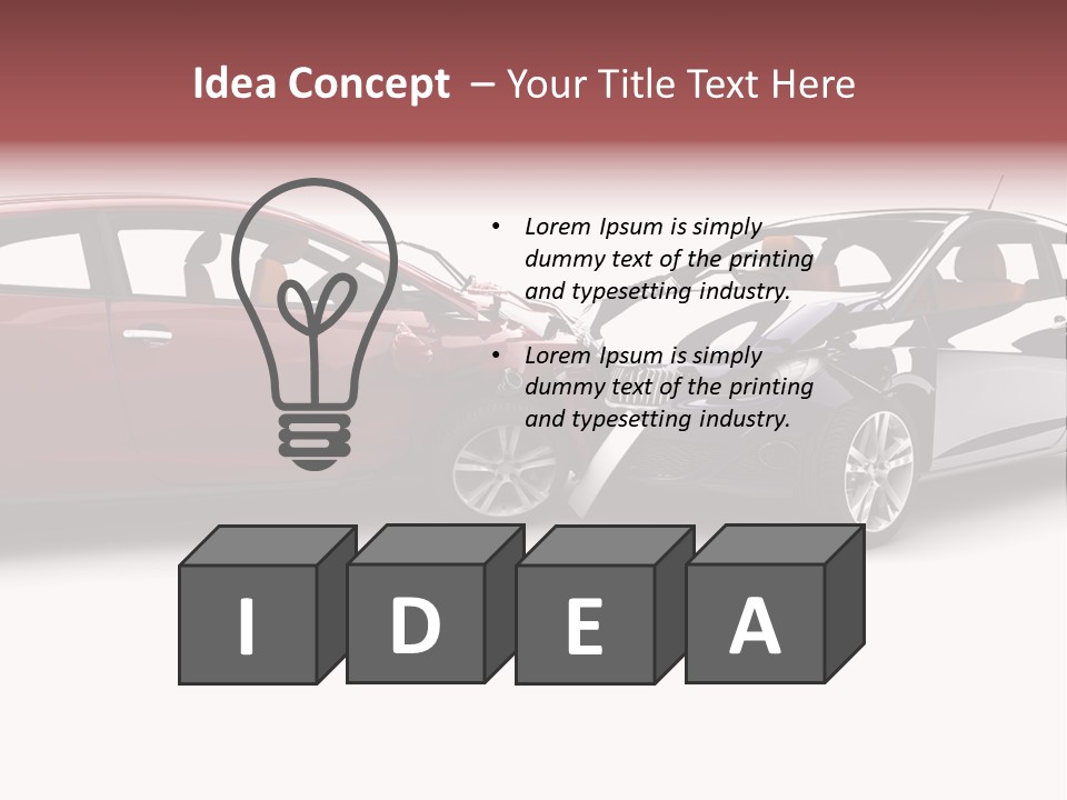 Blue Deformation Collision PowerPoint Template