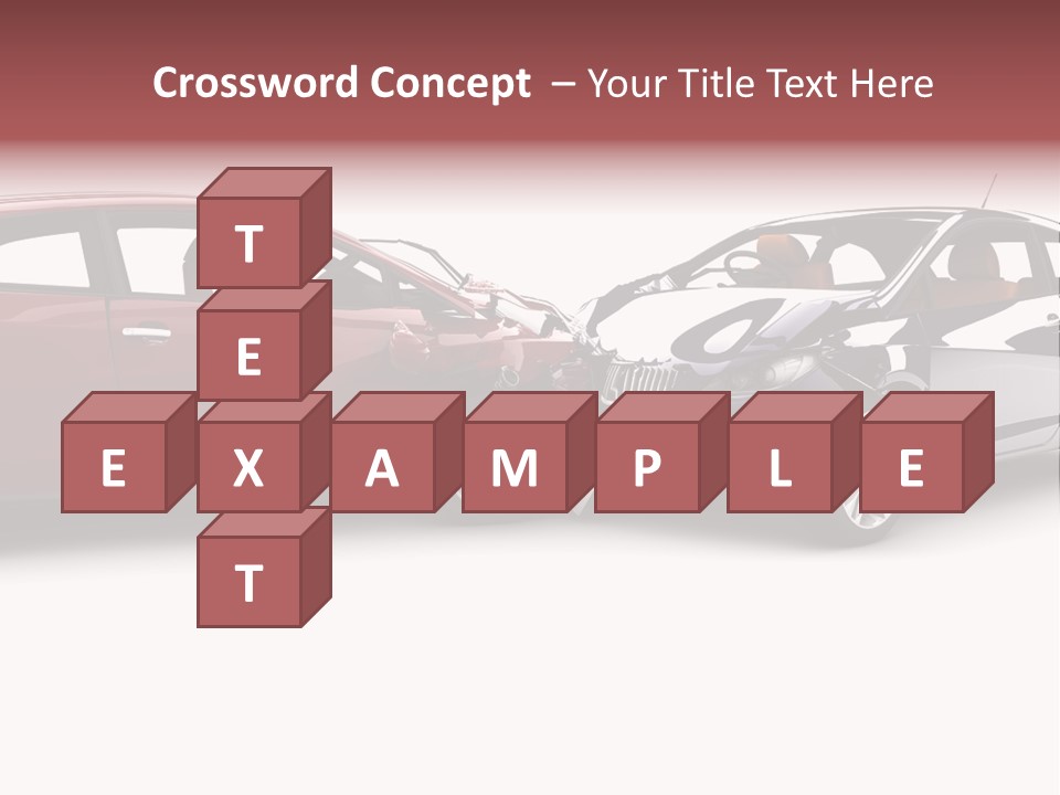 Blue Deformation Collision PowerPoint Template