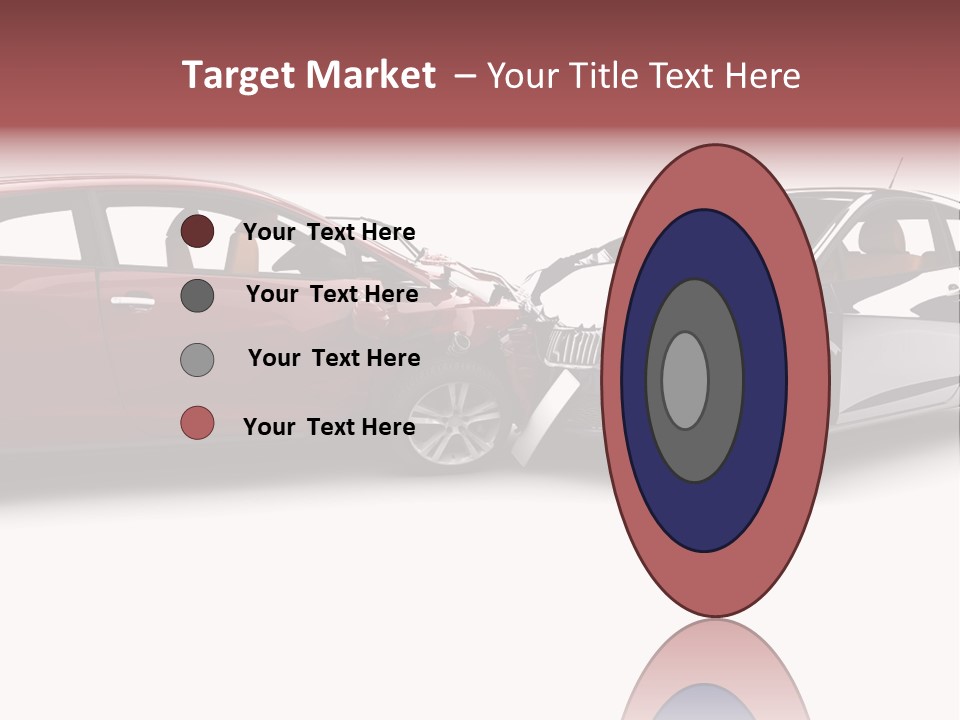 Blue Deformation Collision PowerPoint Template