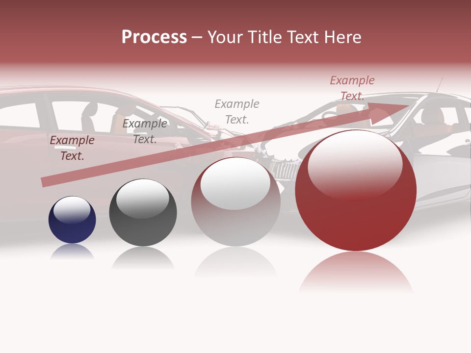 Blue Deformation Collision PowerPoint Template