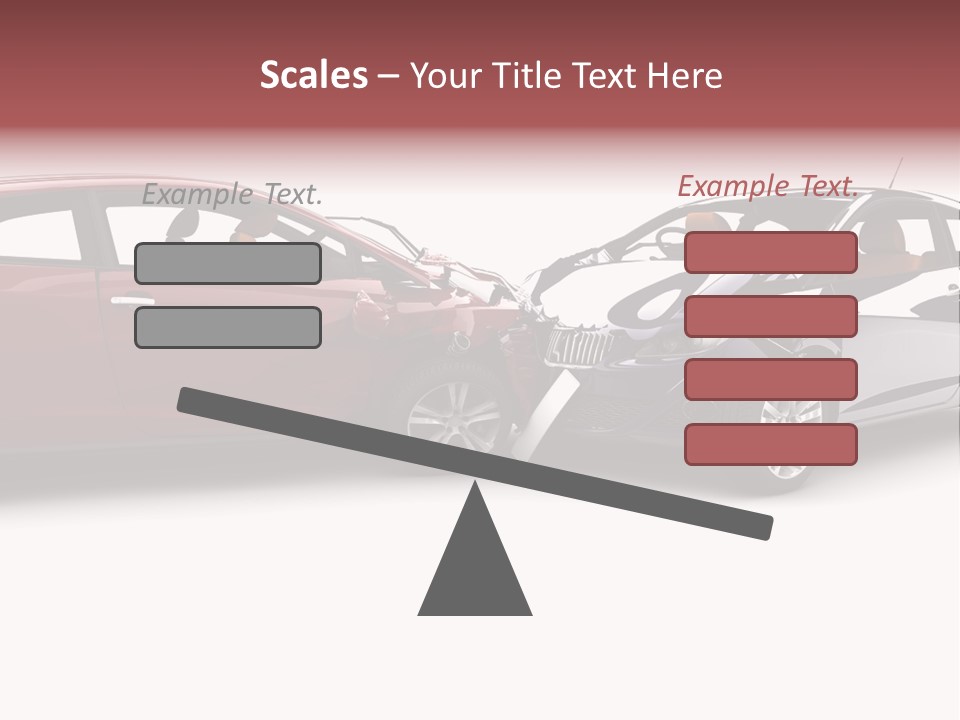 Blue Deformation Collision PowerPoint Template