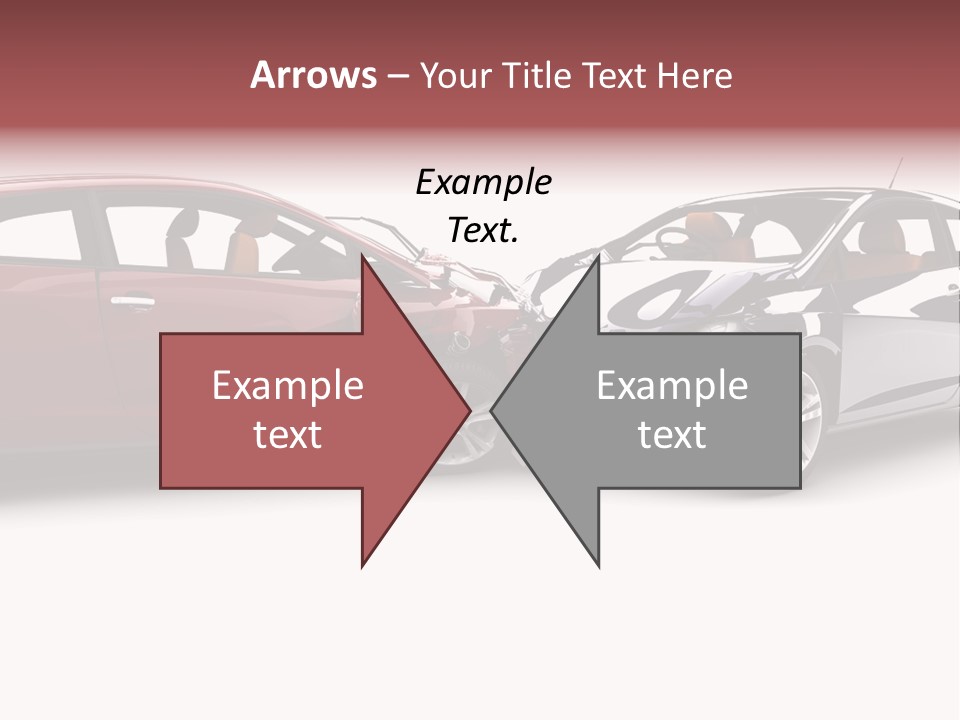 Blue Deformation Collision PowerPoint Template