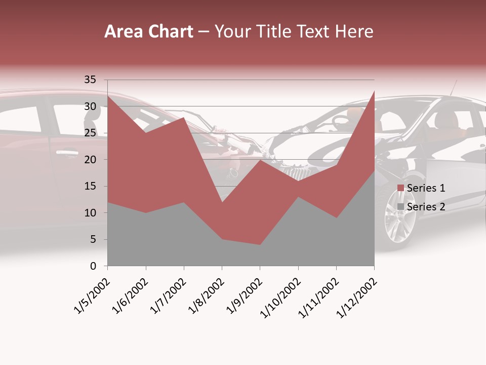 Blue Deformation Collision PowerPoint Template