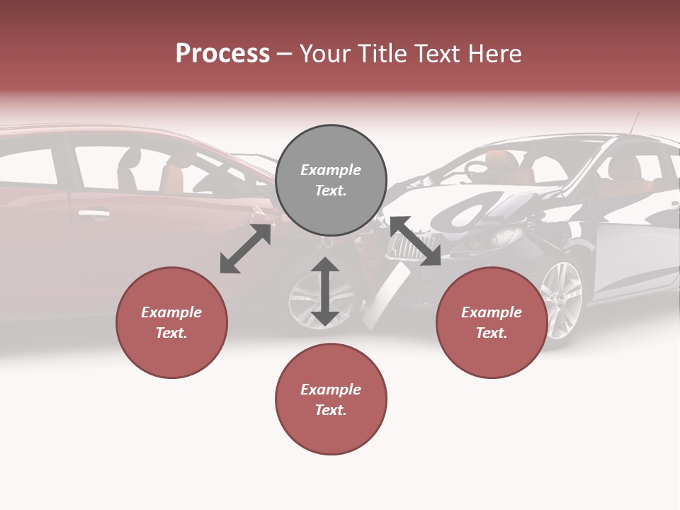 Blue Deformation Collision PowerPoint Template