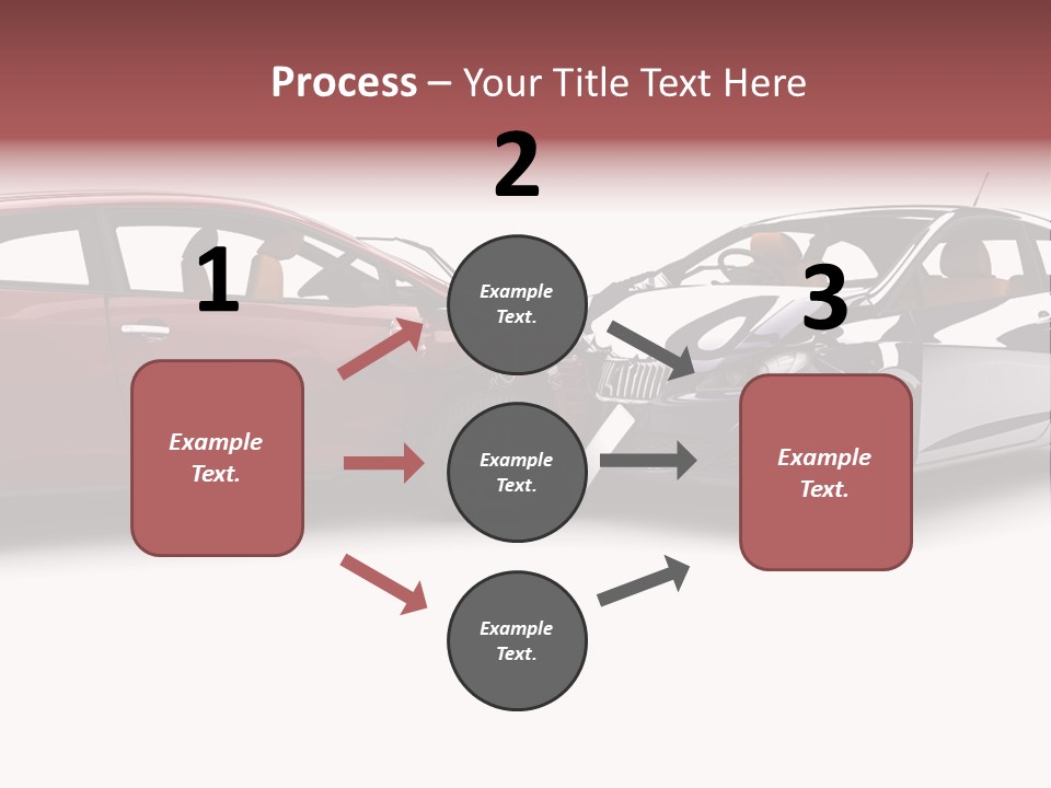 Blue Deformation Collision PowerPoint Template