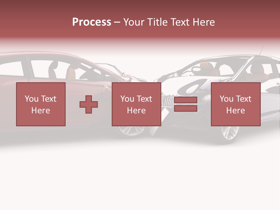Blue Deformation Collision PowerPoint Template