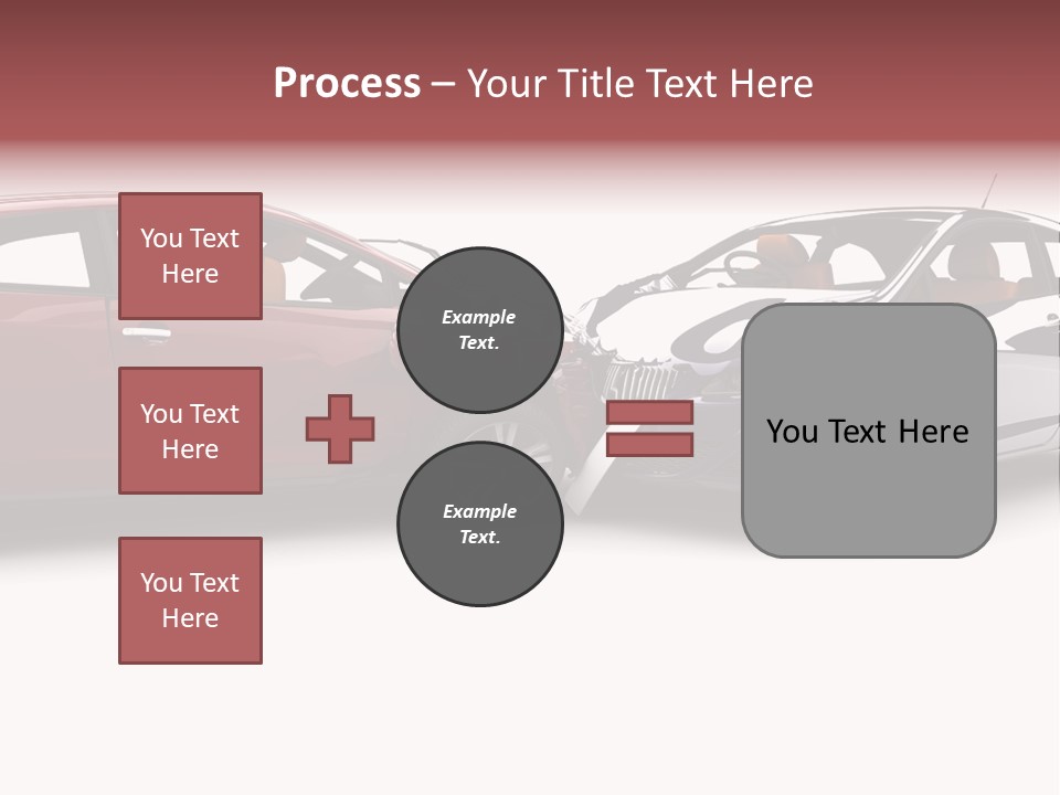 Blue Deformation Collision PowerPoint Template