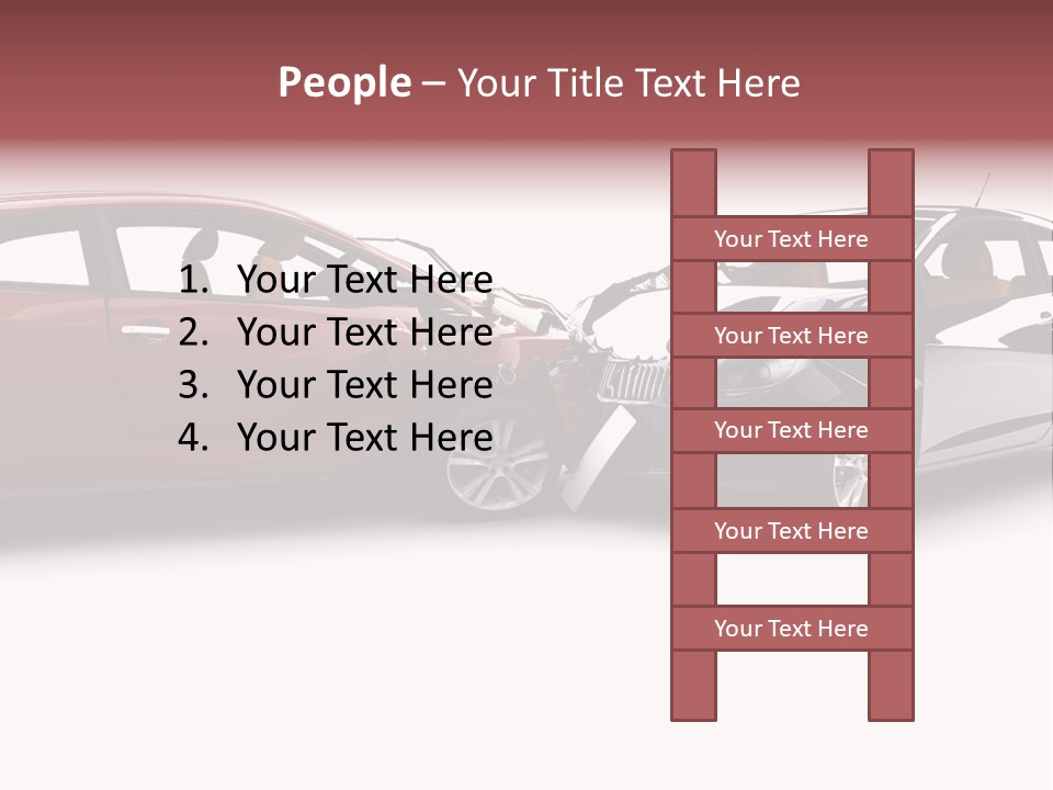 Blue Deformation Collision PowerPoint Template