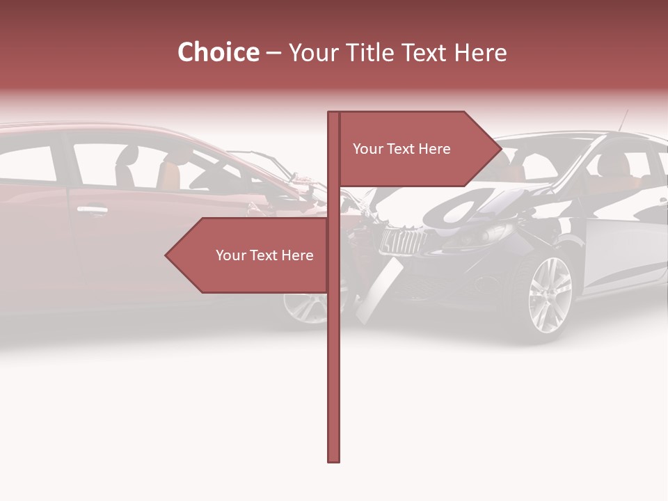 Blue Deformation Collision PowerPoint Template