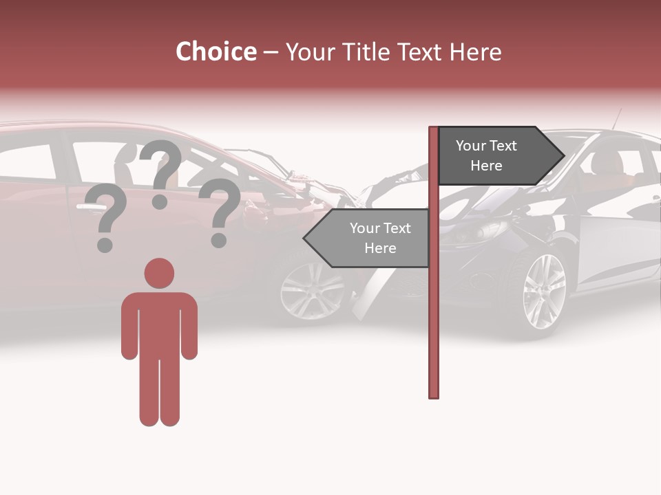 Blue Deformation Collision PowerPoint Template