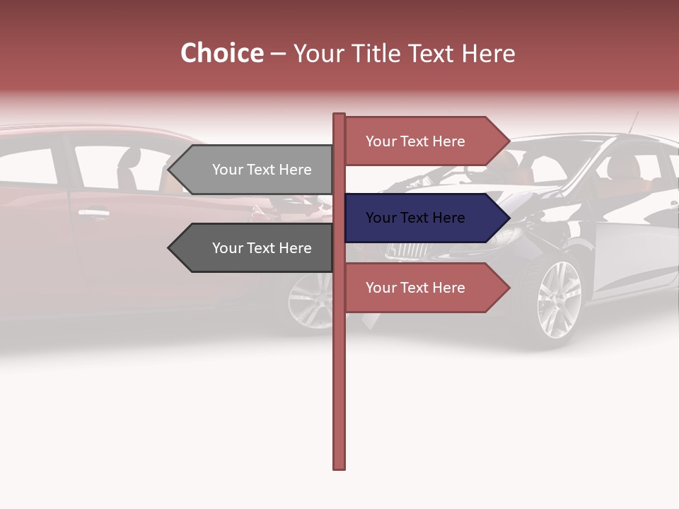Blue Deformation Collision PowerPoint Template
