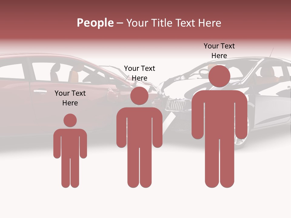 Blue Deformation Collision PowerPoint Template