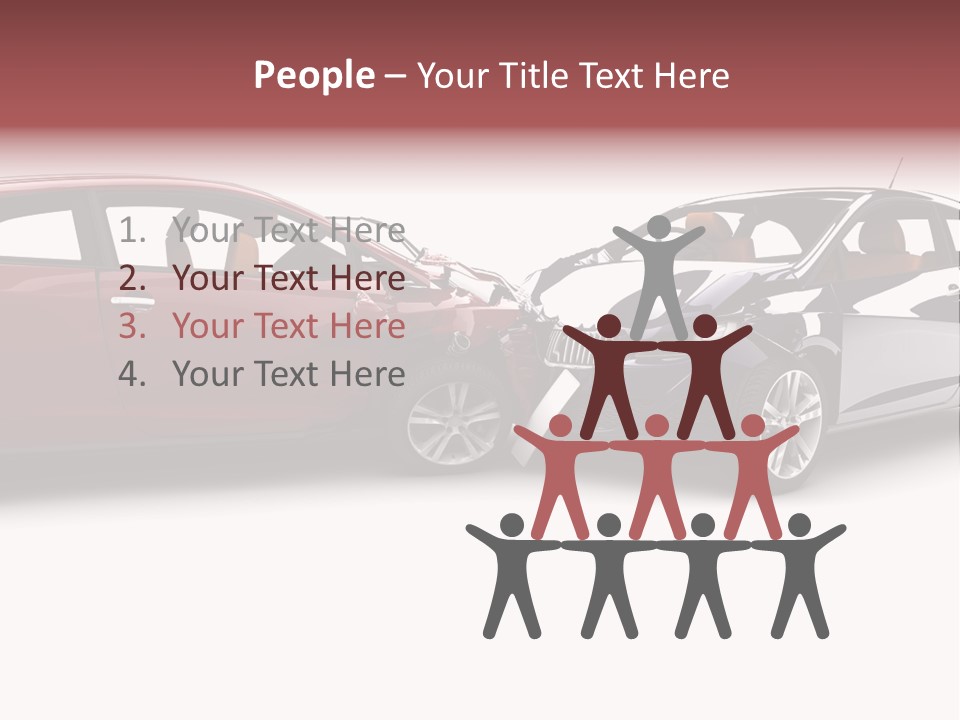 Blue Deformation Collision PowerPoint Template