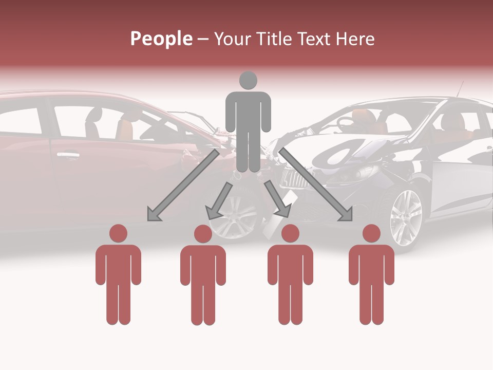 Blue Deformation Collision PowerPoint Template