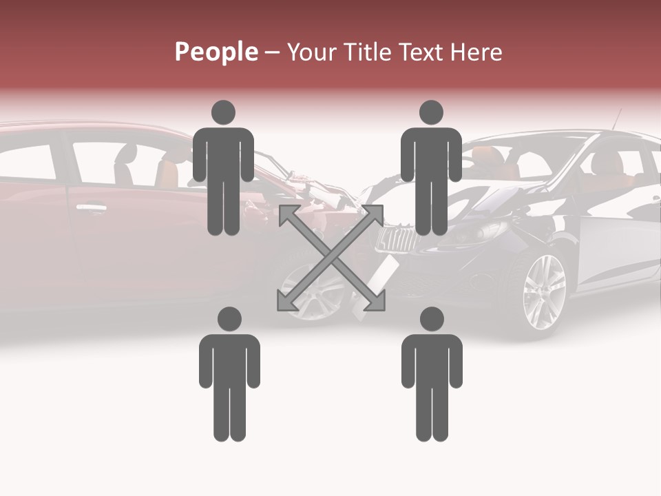 Blue Deformation Collision PowerPoint Template