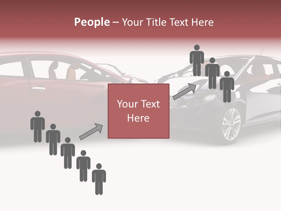 Blue Deformation Collision PowerPoint Template