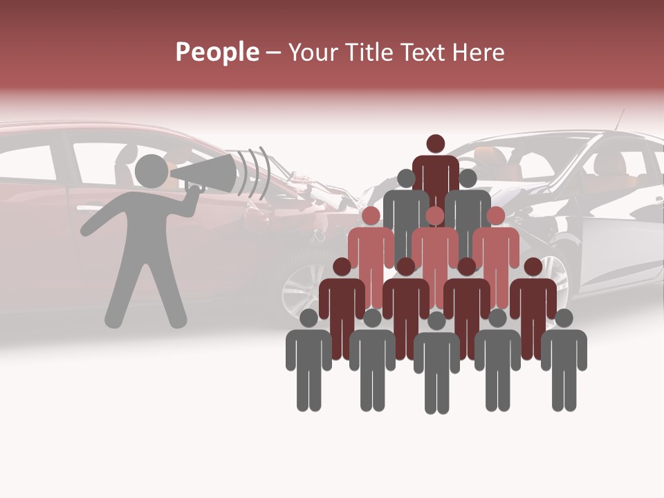 Blue Deformation Collision PowerPoint Template