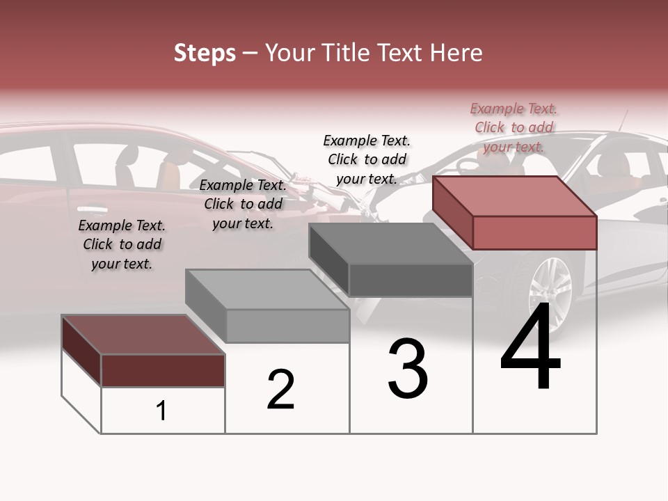Blue Deformation Collision PowerPoint Template