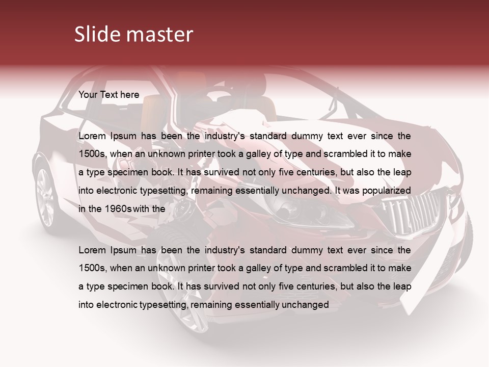 Scrap Crash Problems PowerPoint Template