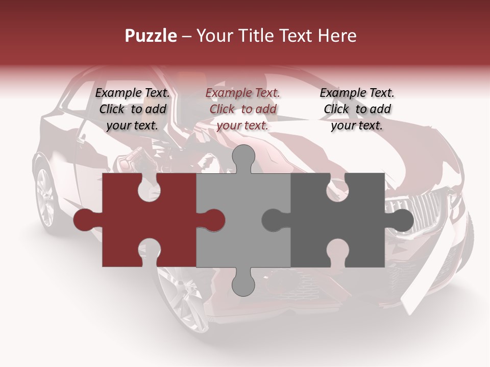 Scrap Crash Problems PowerPoint Template