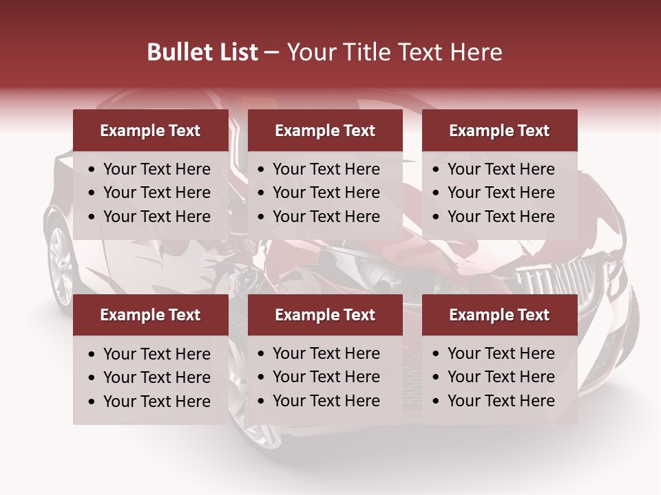 Scrap Crash Problems PowerPoint Template
