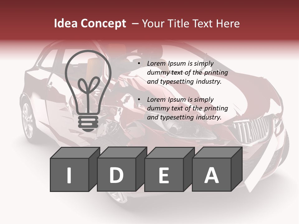 Scrap Crash Problems PowerPoint Template