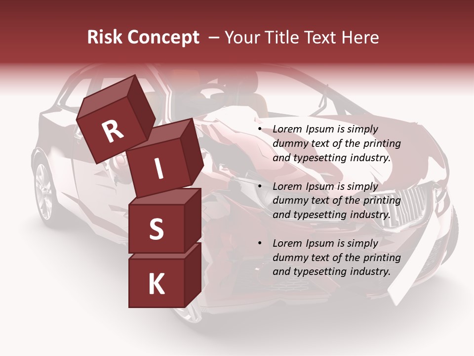 Scrap Crash Problems PowerPoint Template