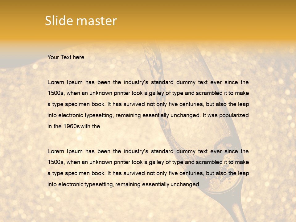 Champagne Toast Poring New Years Eve Party PowerPoint Template