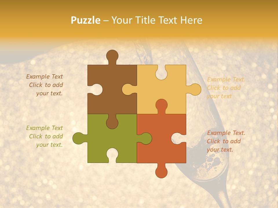 Champagne Toast Poring New Years Eve Party PowerPoint Template