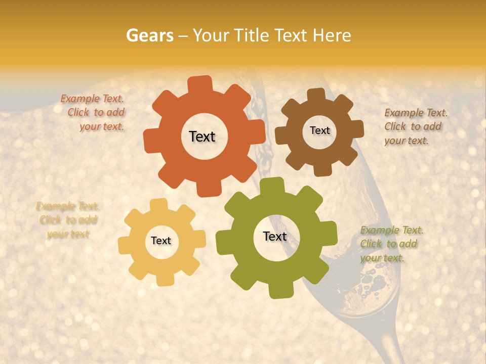 Champagne Toast Poring New Years Eve Party PowerPoint Template