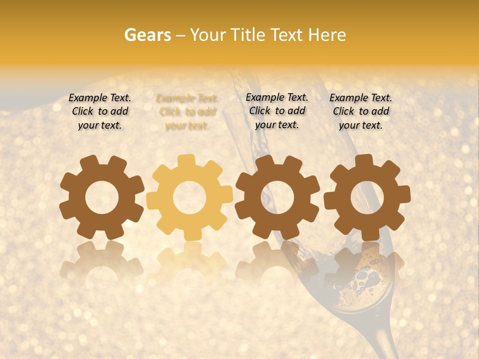 Champagne Toast Poring New Years Eve Party PowerPoint Template