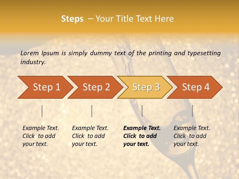 Champagne Toast Poring New Years Eve Party PowerPoint Template