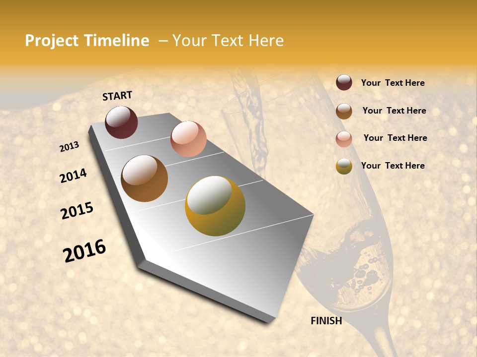 Champagne Toast Poring New Years Eve Party PowerPoint Template