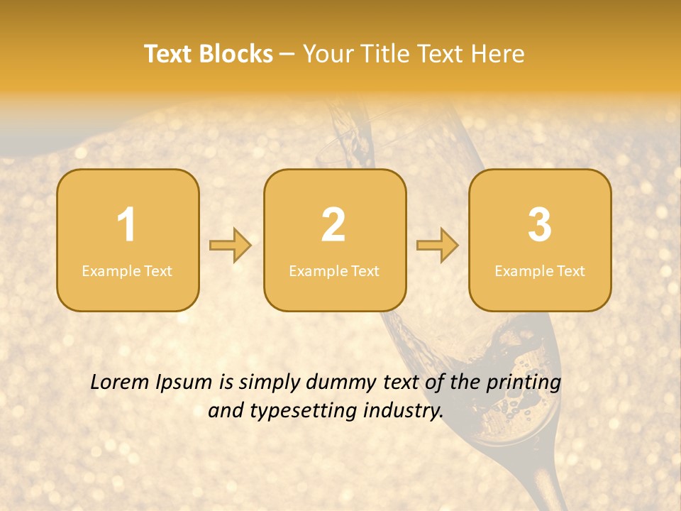 Champagne Toast Poring New Years Eve Party PowerPoint Template