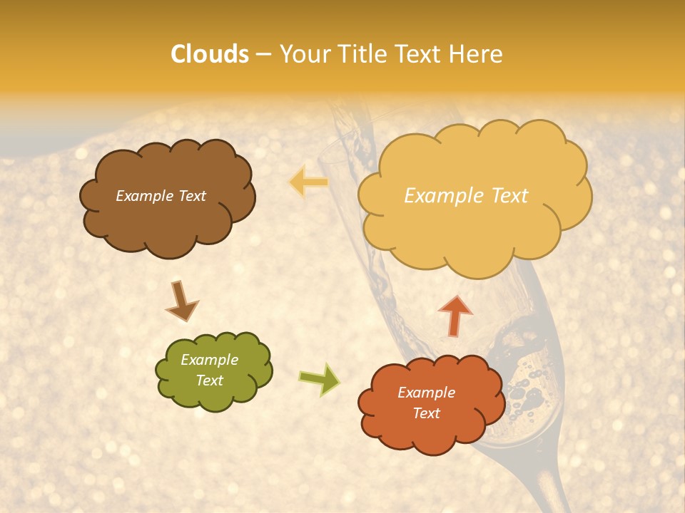 Champagne Toast Poring New Years Eve Party PowerPoint Template