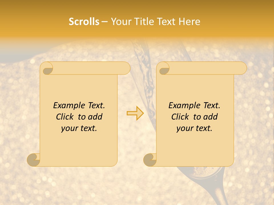 Champagne Toast Poring New Years Eve Party PowerPoint Template