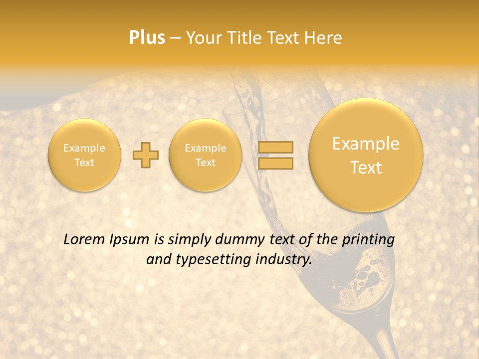 Champagne Toast Poring New Years Eve Party PowerPoint Template