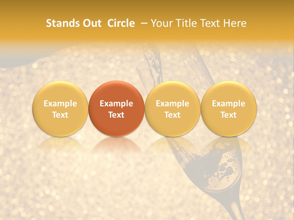 Champagne Toast Poring New Years Eve Party PowerPoint Template