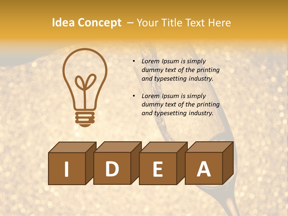 Champagne Toast Poring New Years Eve Party PowerPoint Template