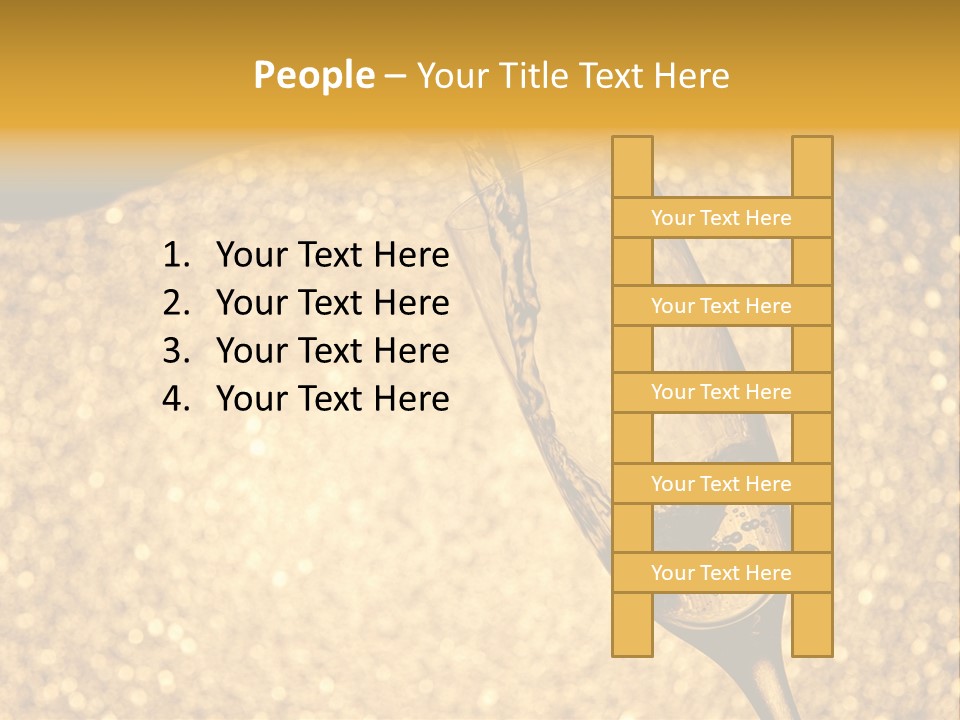 Champagne Toast Poring New Years Eve Party PowerPoint Template