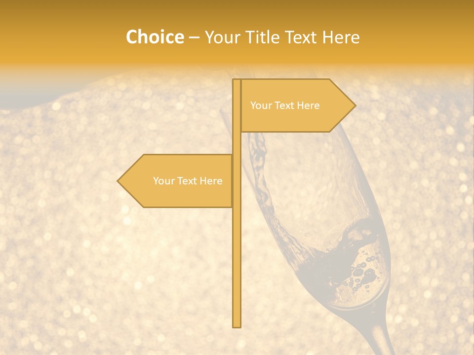 Champagne Toast Poring New Years Eve Party PowerPoint Template