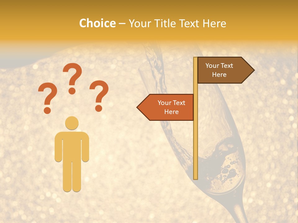 Champagne Toast Poring New Years Eve Party PowerPoint Template