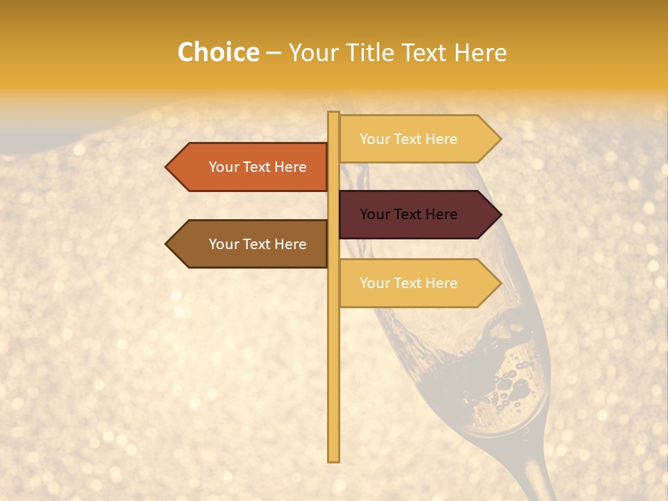 Champagne Toast Poring New Years Eve Party PowerPoint Template